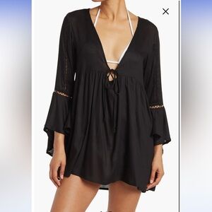 Black Women's Swim Cover-Up Tunic